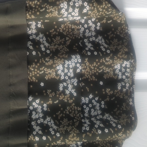 Michael Michael Kors olive green layered look tank size S twofer - Picture 2 of 9